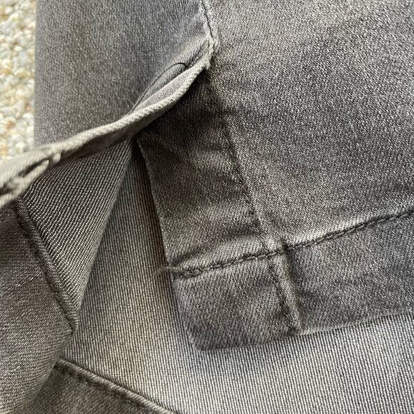 Free People Black Denim Mini Skirt 2 Livin it Up Belted Casual Pencil Straight - Picture 2 of 5